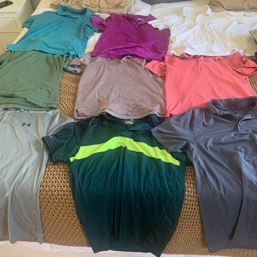 Lot / Bundle of Golf Polos - 9 total